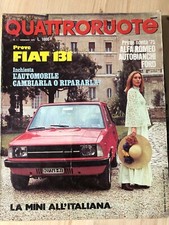 Rivista Quattroruote 1975 Nr. 229 Fiat 131 Alfa Romeo Autobianchi Ford