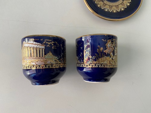 Set tazzine 24k gold - gold, (6