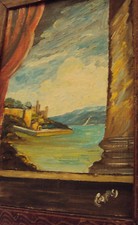 antico quadro su tavola anni