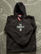 Felpa nera Supreme con