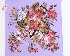 Foulard femme en soie 100% 89x89 authentique PAVLOVO POSSAD RUSSIE female scarf