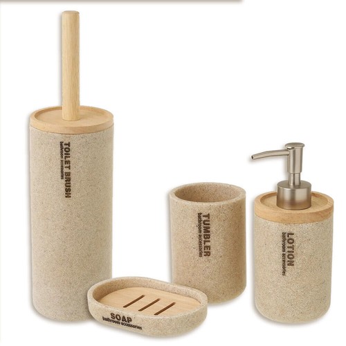 Set pezzi accessori bagno - set, in