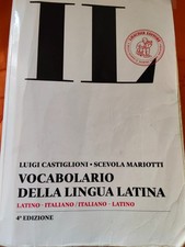 IL Vocabolario della Lingua Latina Quarta Edizione Dizionario Latino Cop Morbida