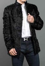 Giacca cappotto uomo nero vera