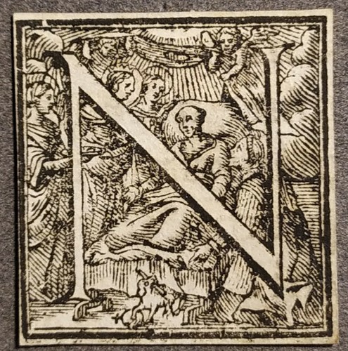Importante capolettera n - capolettera, "n"