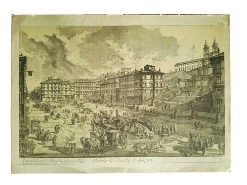Stampa piranesi epoca xx - d'epoca,