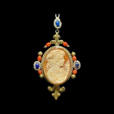 Ciondolo Cameo Corallo E