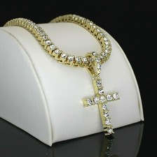 Set collana tennis medaglione