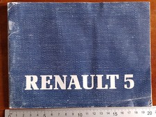 LIBRETTO MANUALE USO MANUTENZIONE RENAULT 5 - 1984 AUTO D'EPOCA VINTAGE