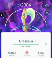  Shiny Cresselia - P T C - 80k Stardust - Descrizione