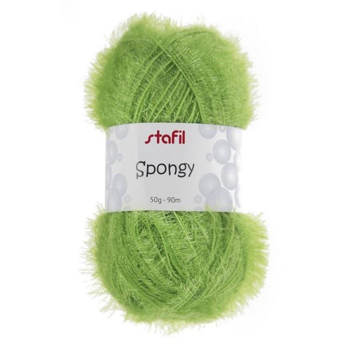 Filato spongy verdino - filato,