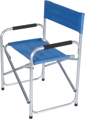 Sedia regista alluminio blu - sedia,