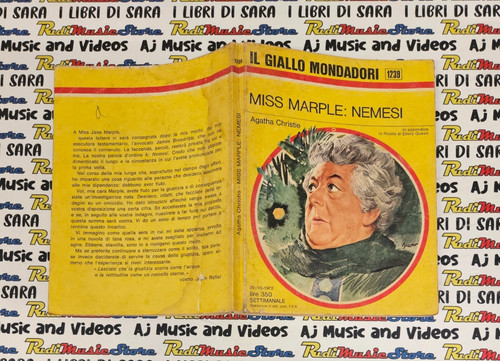Book libro miss marple nemesi - miss,