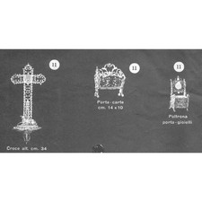 DISEGNO PER LA COSTRUZIONE DI CROCE + POLTRONA CON IL TRAFORO DELLA AMATI cod 11