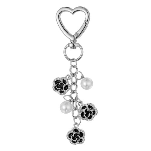 Portachiavi cuore perline - cuore,