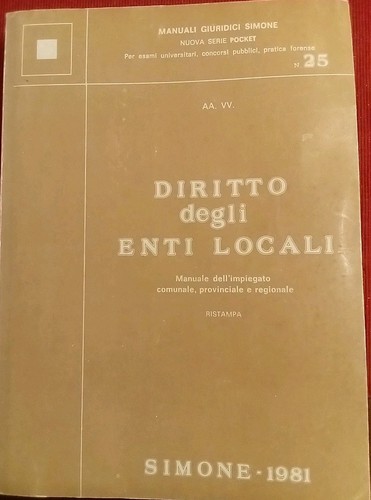 Diritto degli enti locali - locali,