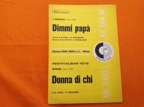Spartito musicale profeti - i,
