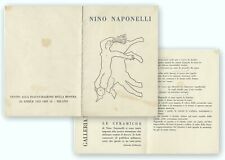Nino Naponelli. Galleria Montenapoleone Milano. 26 aprile 1955. Invito.