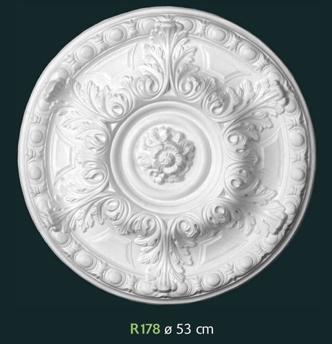 Rosone gesso bianco - gesso,