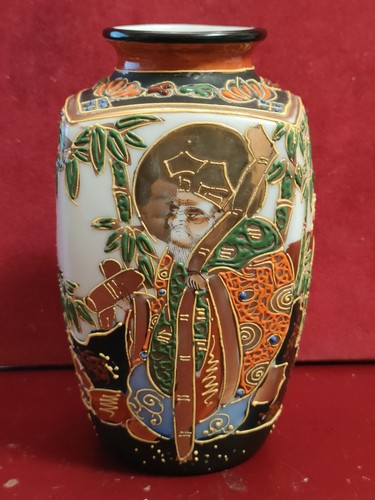 Vaso giapponese satsuma - vaso,