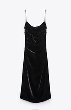 ZARA ABITO NERO DRAPPEGGIATO