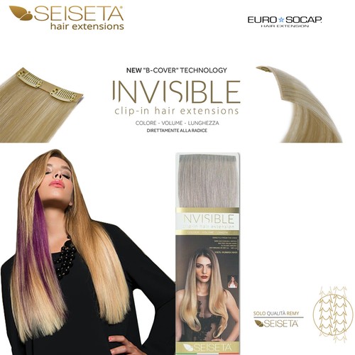 Invisibile clip hair - invisibile, in