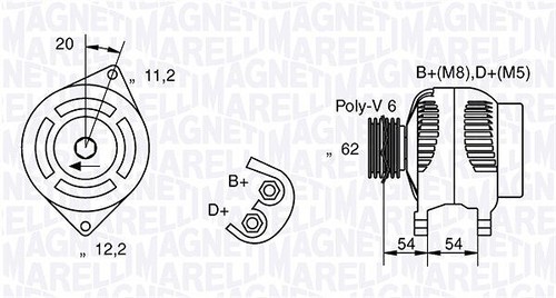 Alternatore magneti marelli - magneti,