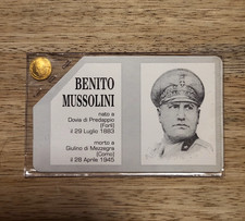 Benito Mussolini - Moneta Dorata Commemorativa - Fascismo