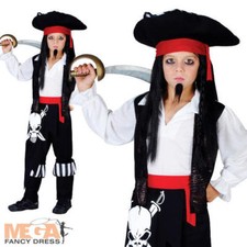Costume Pirata Capitano Cuore Nero Ragazzi Vestito Fantasia Bambini Giornata Mondiale del Libro
