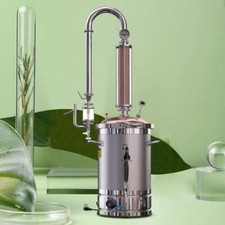 Distillatore Olio Essenziale Idrosol 7.9Gal Acciaio Inox Kit Distillazione Casa 30L