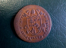 1802 Stato Pontificio QUATTRINO 2° Tipo Papa Pio VII