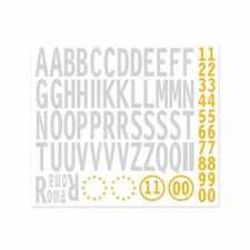 Kit lettere adesive targa - lettere,