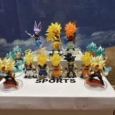 Lotto di 14 personaggi anime figure DRAGON BALL vendita set Goku Vegeta Bardo...