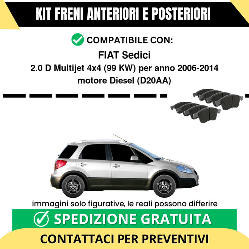Pastiglie freno ant - ant, post