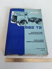 catalogo ricambi solo meccanica originale 1964 Fiat 682 T2