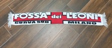 SCIARPA BUFANDA SCARF CALCIO ULTRAS MILAN FOSSA DEI LEONI RASO NO BRIGATE