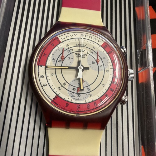 Swatch chrono navy berry anni - navy,