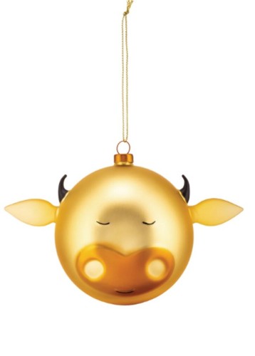 Alessi bue bauble gold - bue,