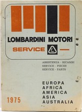 libretto lombardini service assistenza ricambi service 1975 corredo uso manutenz