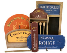 set cucina shabby orologio