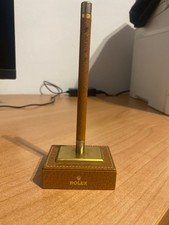 Rolex Golden Era Writing Set 1980s – Vintage Leather Desk Pen & Base | Rare Coll