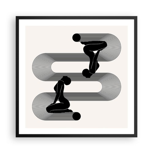 Poster 60x60cm donne - donne, linee
