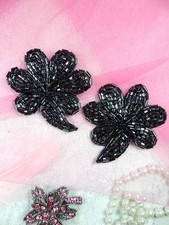 FS739 Gunmetal Beaded Mirror