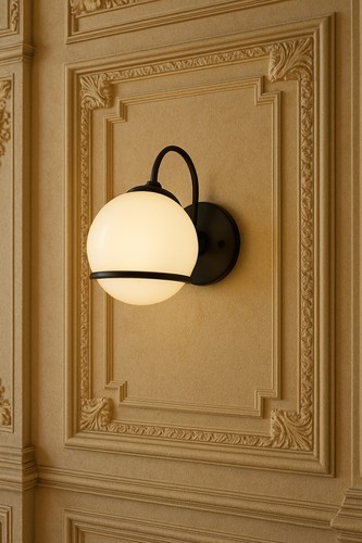 Lampada parete nera - parete,