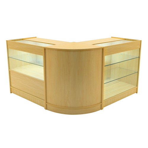 Set bancone acero - bancone, led