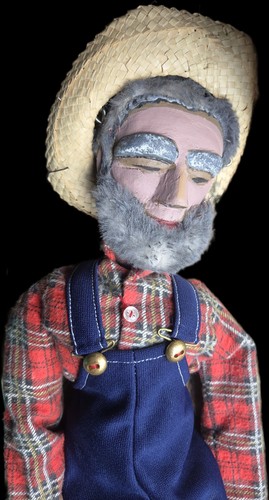 Farmer burattino ventriloquo - burattino,