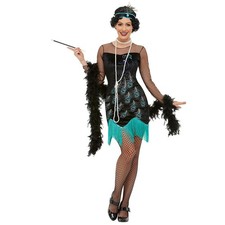 Costume pavone frange vestito