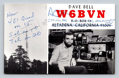Radioamatore qsl w6bvn - radioamatore,