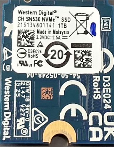 Ssd 2 nmve sn530 - tb,
