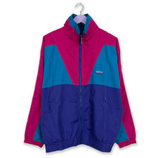 Giacca a vento Vintage blu e